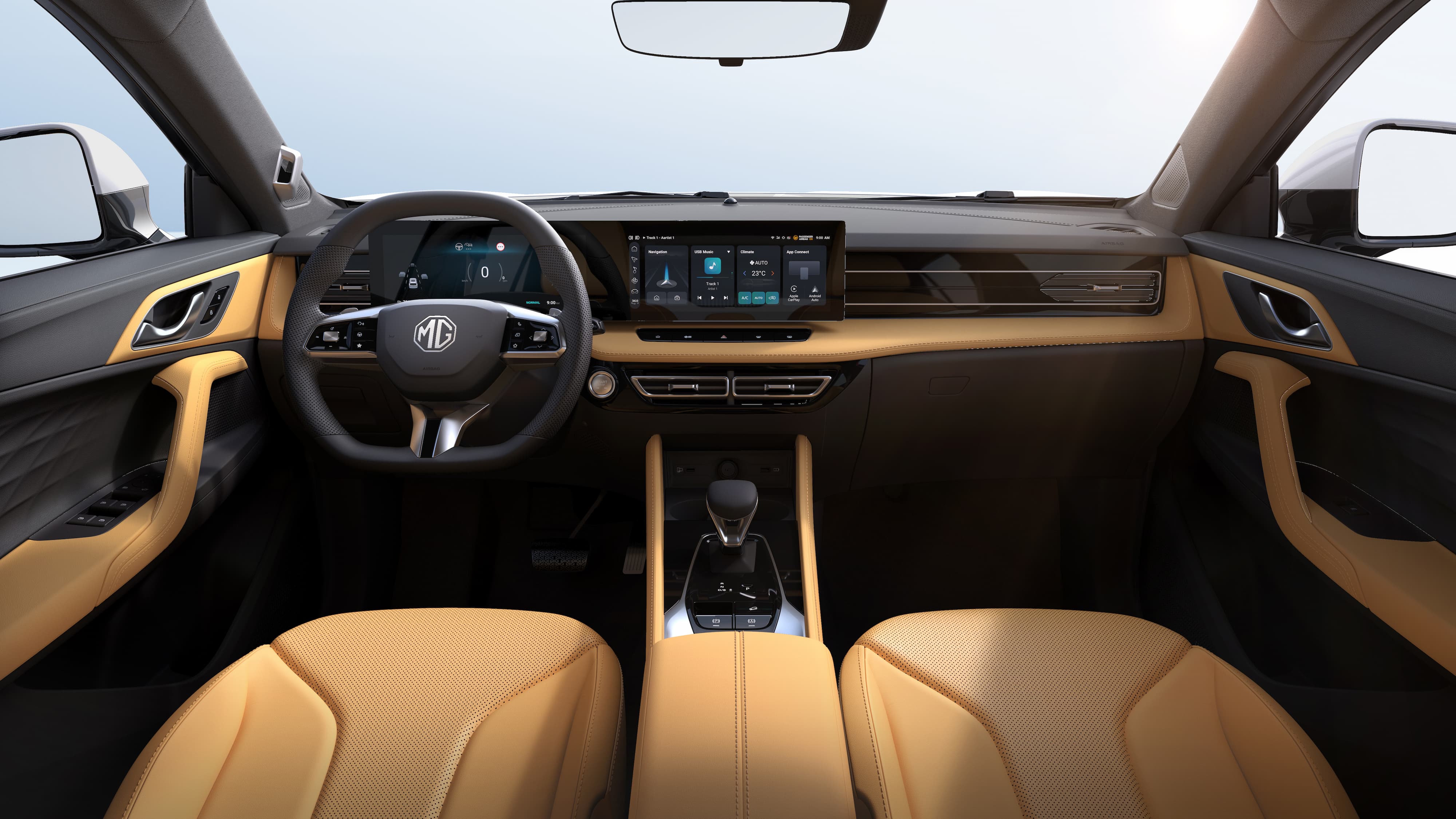 MG EHS PHEV Luxury Intérieur beige Sterling Silver - intérieur